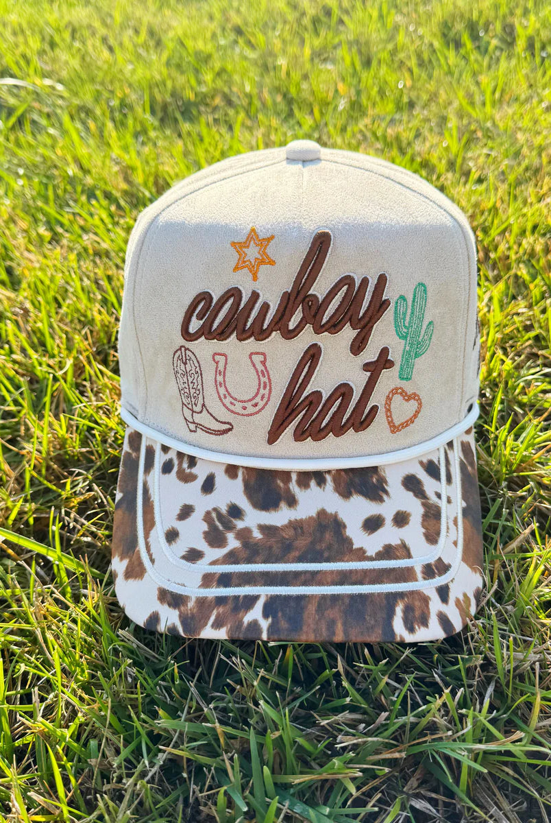 COWBOY TRUCKER HAT- POPPY AND PINE