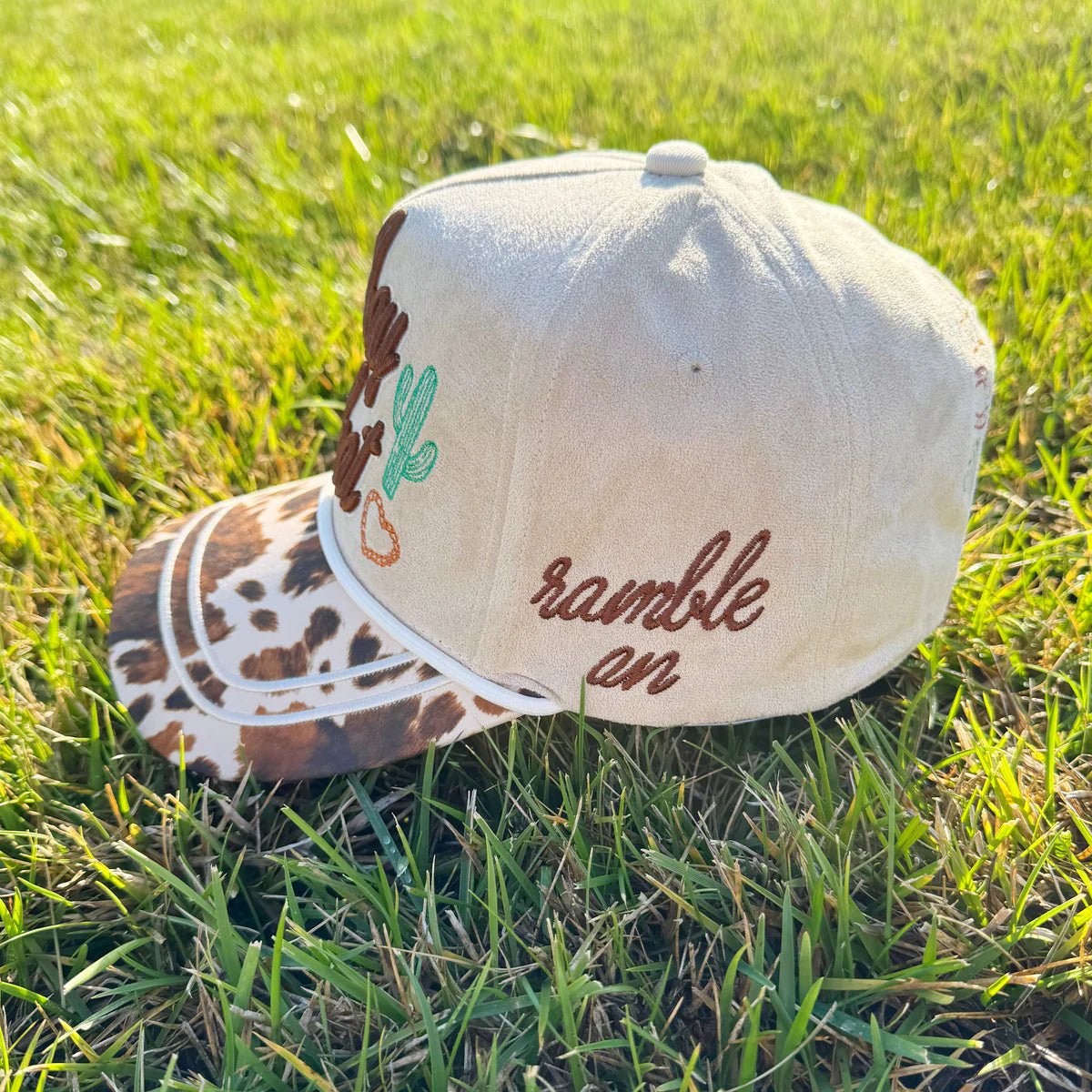 COWBOY TRUCKER HAT- POPPY AND PINE