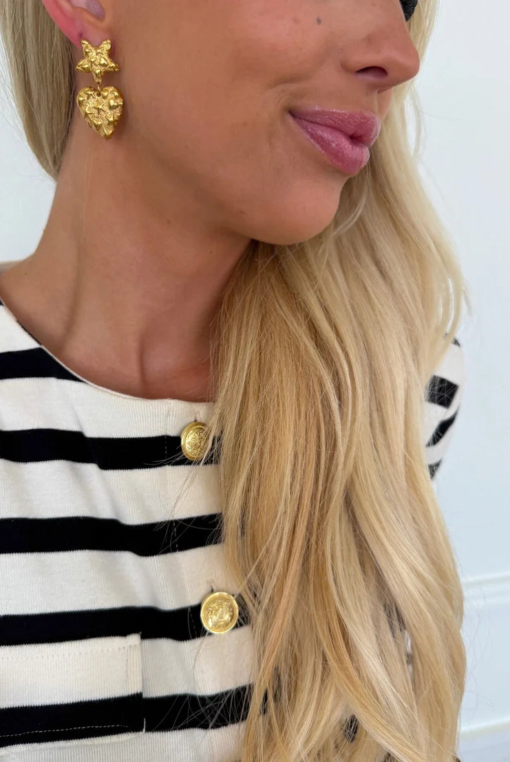 CAROLINE EARRINGS FROM CHANSUTTPEARLS IN GOLD - Earrings