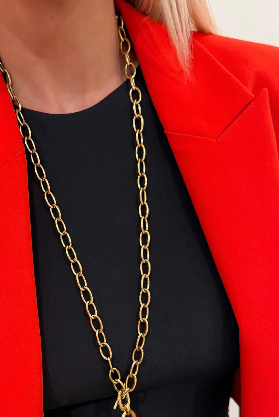 CHANDLER WRAPPED GOLD NECKLACE - Necklaces