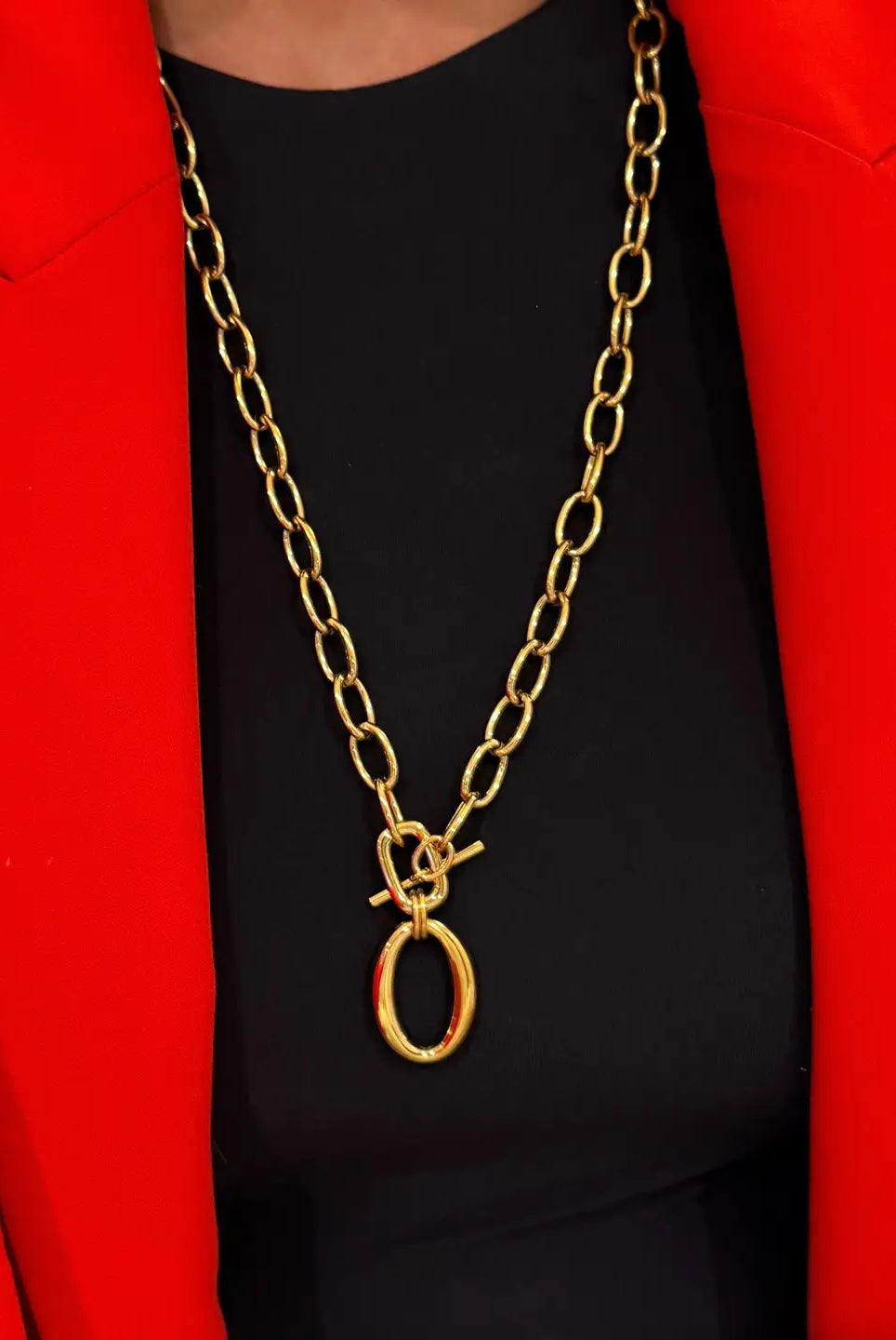 CHANDLER WRAPPED GOLD NECKLACE - Necklaces