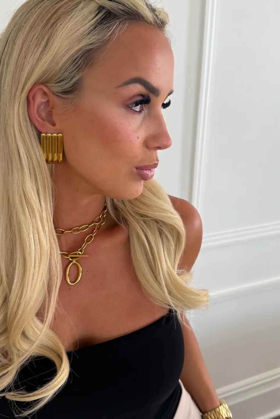 CHANDLER WRAPPED GOLD NECKLACE - Necklaces