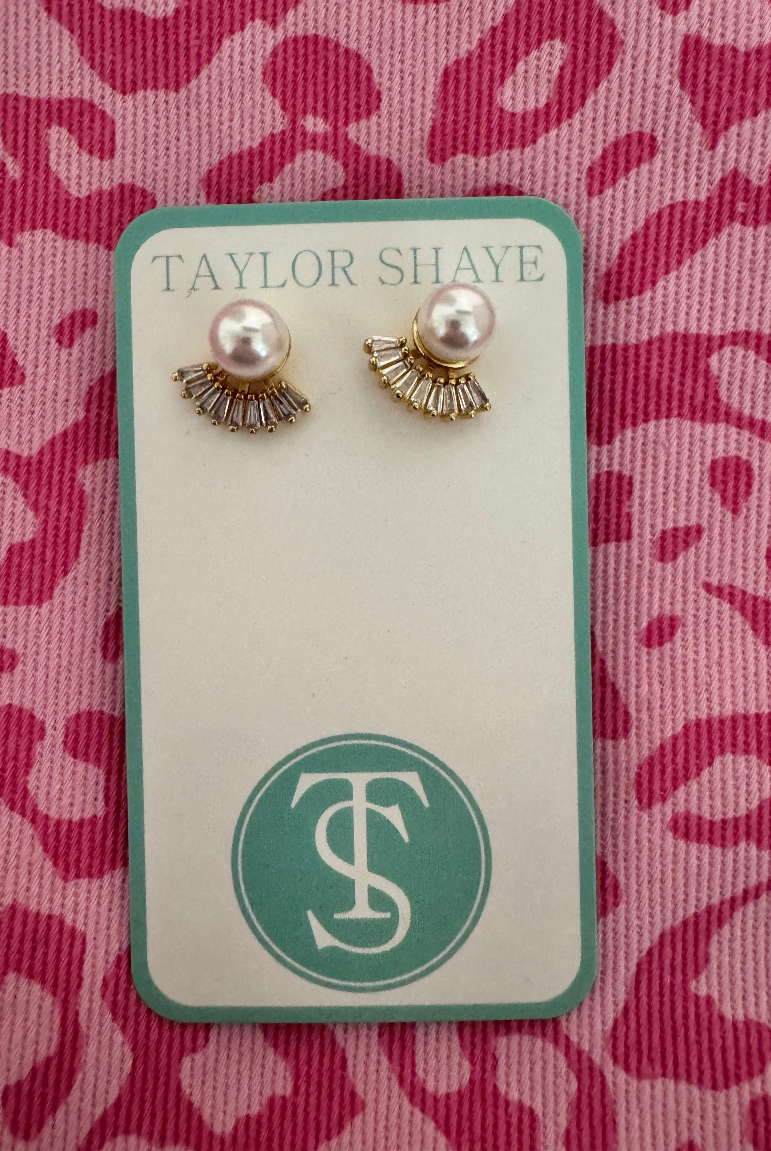 Elegant PALLOMA PEARL STUD EARRING by Taylor Shaye, perfect accessory for any occasion, featuring a dainty design that adds sophistication to any outfit.