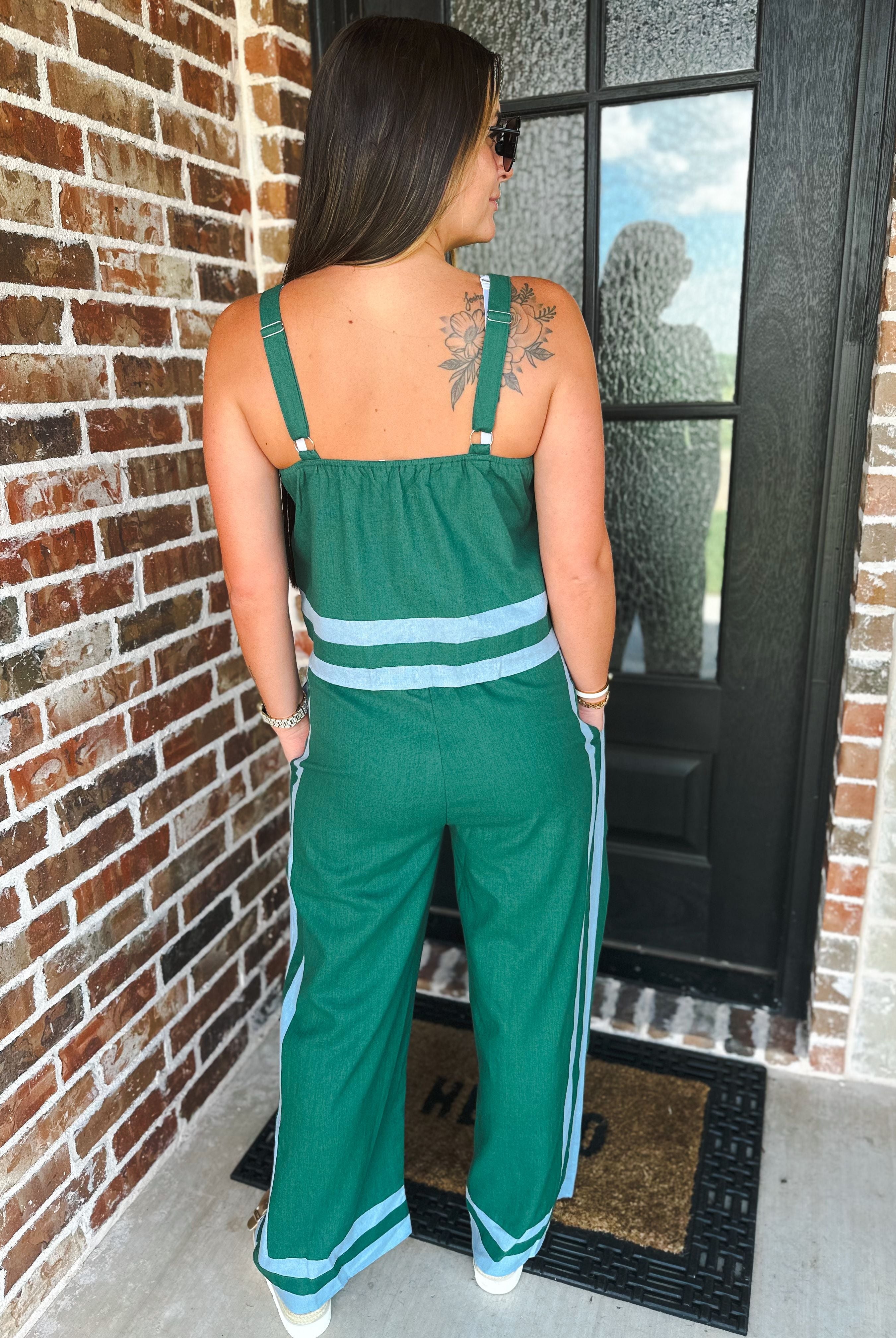 ELEVATED ESSENTIALS HUNTER GREEN SET BY ENTRO