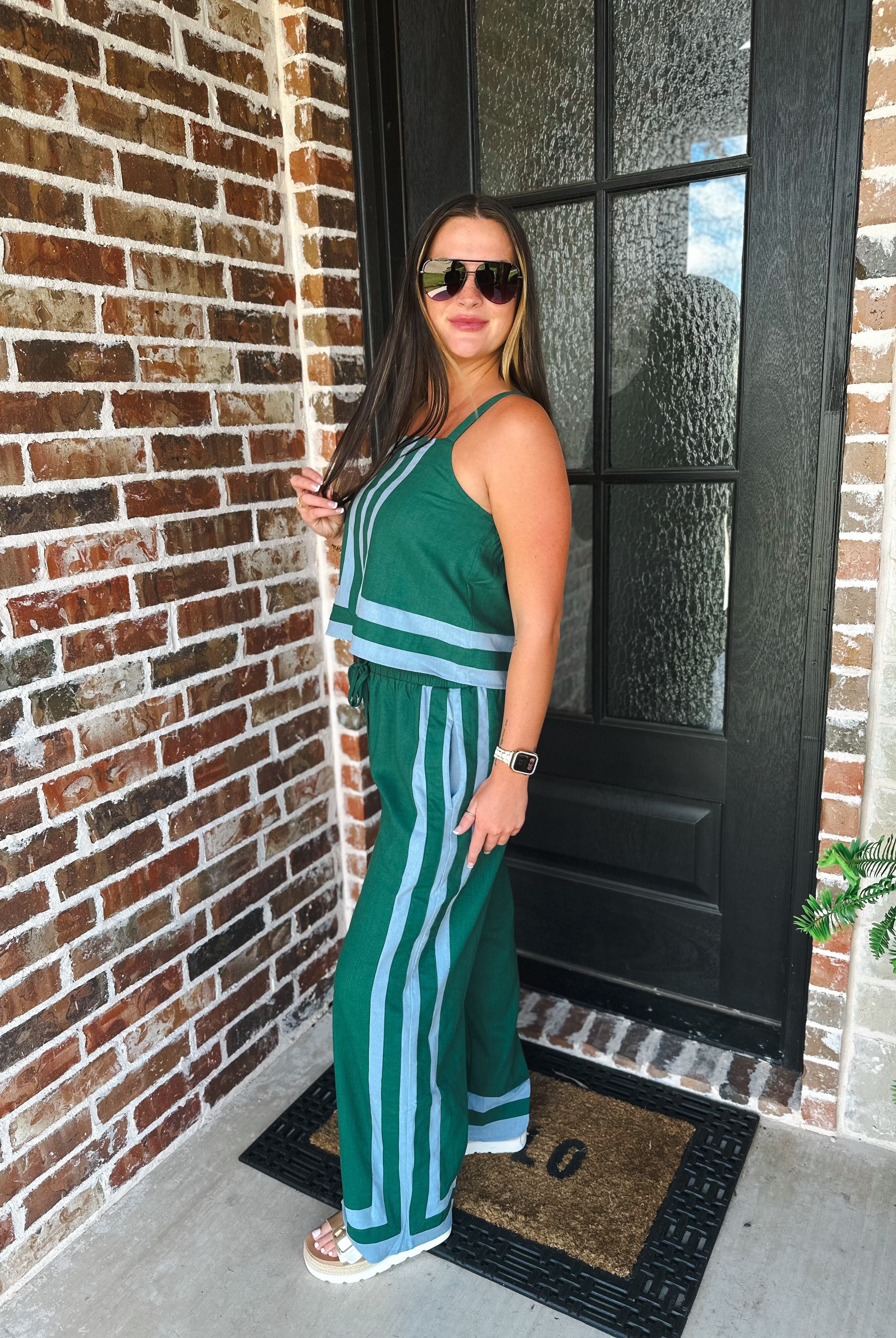 ELEVATED ESSENTIALS HUNTER GREEN SET BY ENTRO