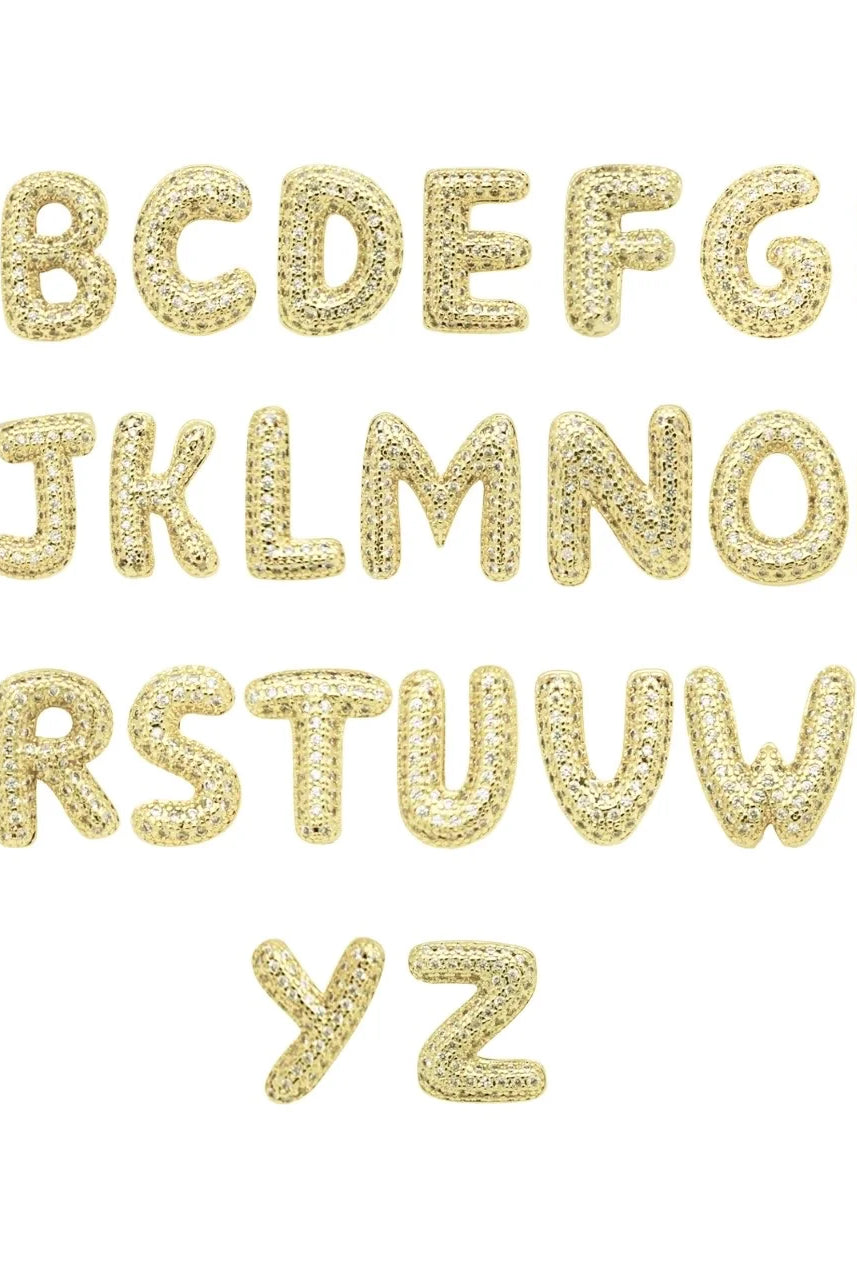 EMORY GOLD INITIAL SLIDES WITH CZ’S