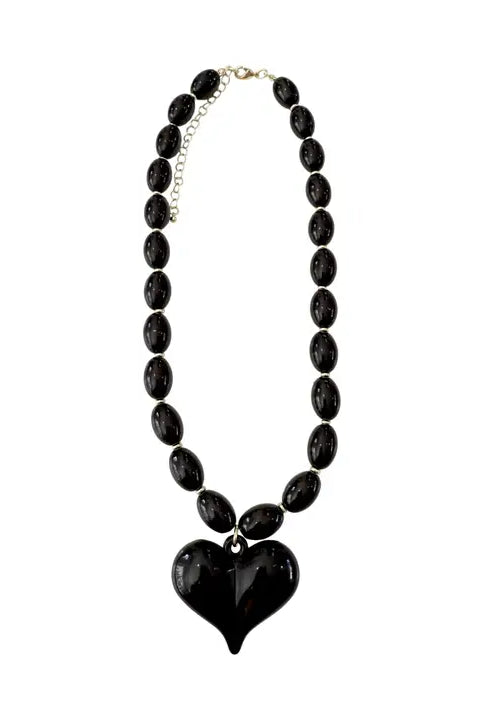 GEMELLI ROXIE BEADED STATEMENT NECKLACES- Green Pink and Black - Necklaces