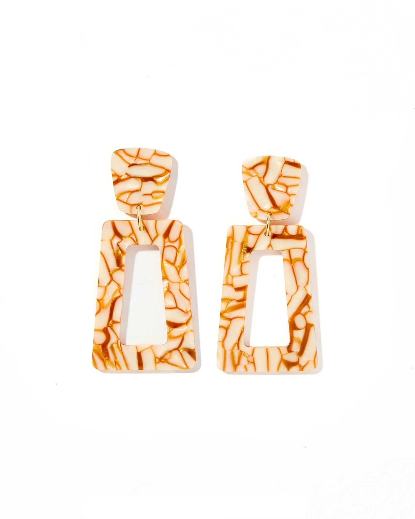 KENNEDY STATEMENT EARRINGS- DESERT SAND BY LINNY CO - Earrings