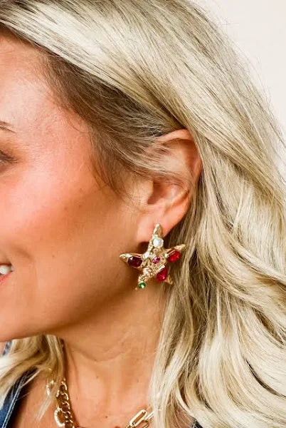 LINNY CO KARIS STARFISH STATEMENT EARRINGS - Earrings