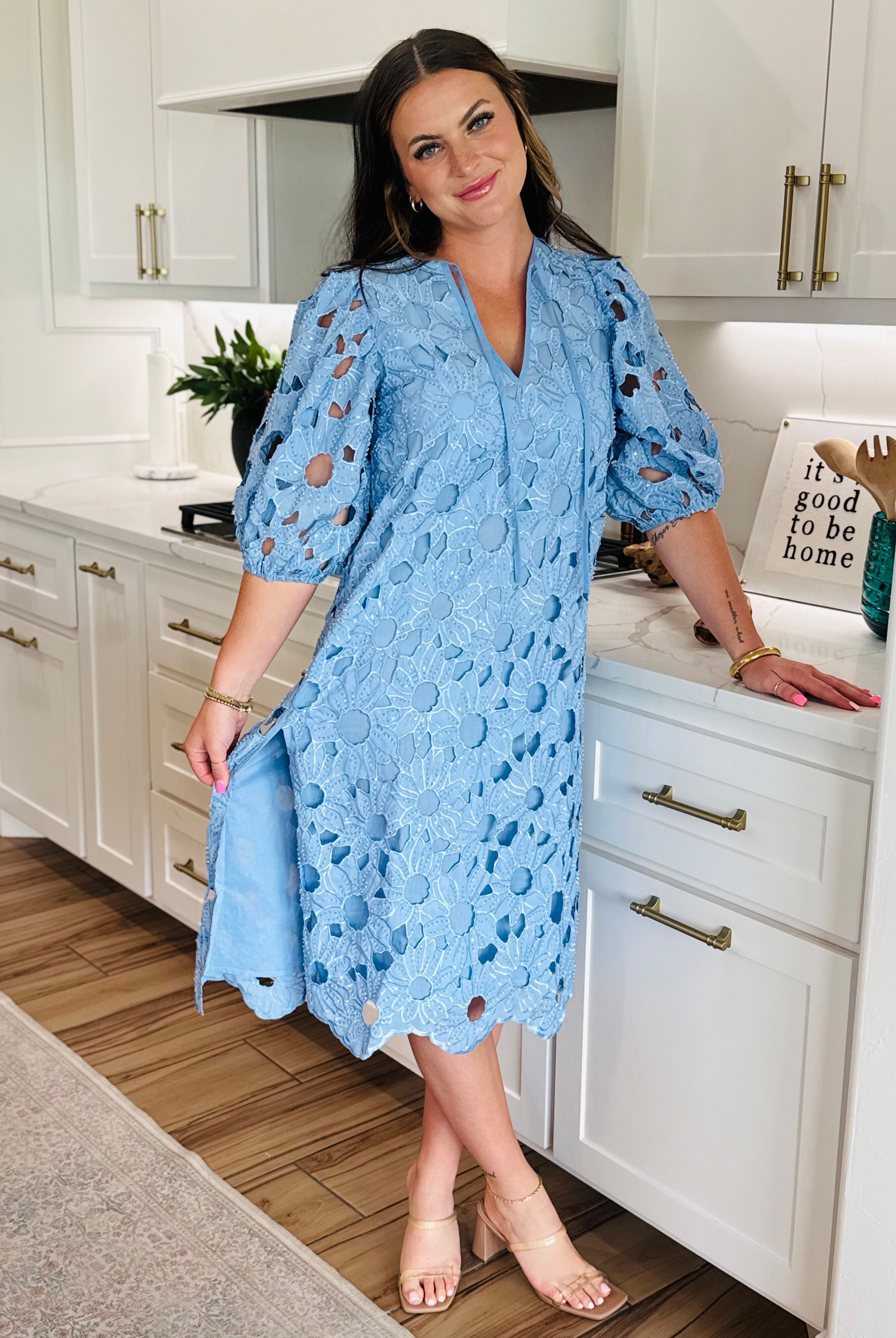 Pamela Poppy Maxi Dress by Buddy Love featuring a stunning lace and sequin design, elegant V-neckline, and flattering silhouette suitable for formal events and romantic dates.