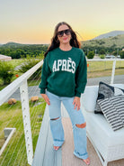 HUNTER GREEN APRES SKI SWEATSHIRT - Tops