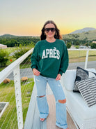 HUNTER GREEN APRES SKI SWEATSHIRT - Tops