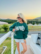 HUNTER GREEN APRES SKI SWEATSHIRT - Tops