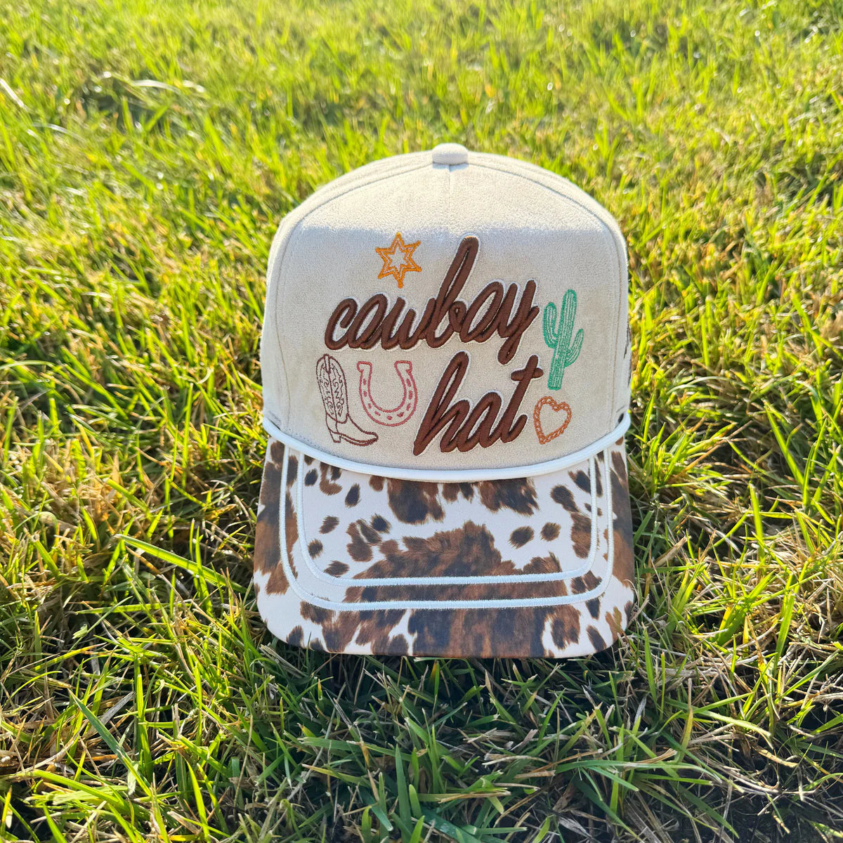 COWBOY TRUCKER HAT- POPPY AND PINE