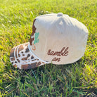 COWBOY TRUCKER HAT- POPPY AND PINE