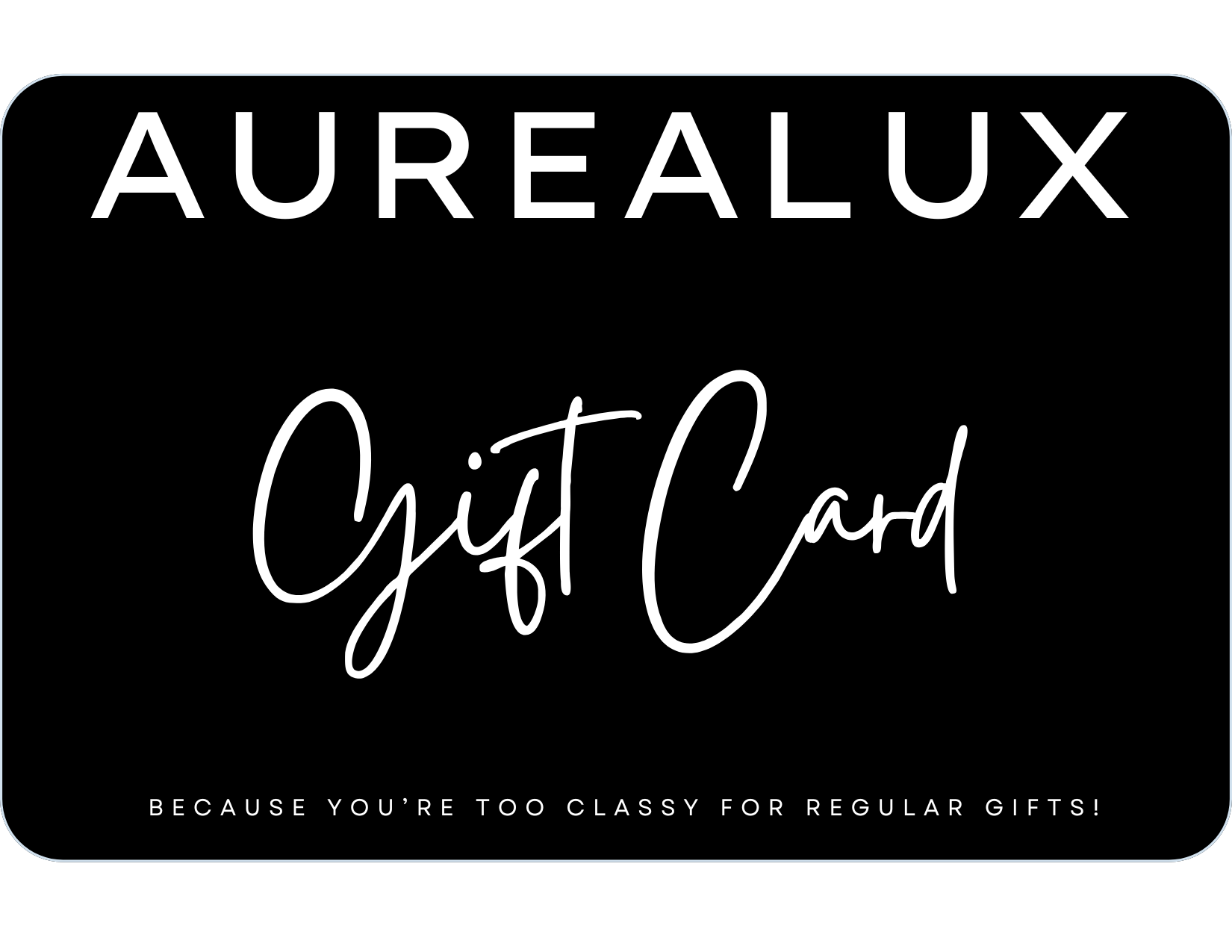 Aurea Lux Collective Gift Card - Customizable Amounts No Expiration Instant Delivery