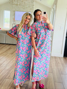 Leighton Pansy Maxi Dress by Buddy Love showcasing a stunning floral pattern and elegant loose fitting silhouette.