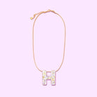 Box Chain Necklace - Letters - Pearl Confetti - Each - Necklaces