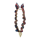 CARSON RED & BLUE SCARF NECKLACE - Necklaces