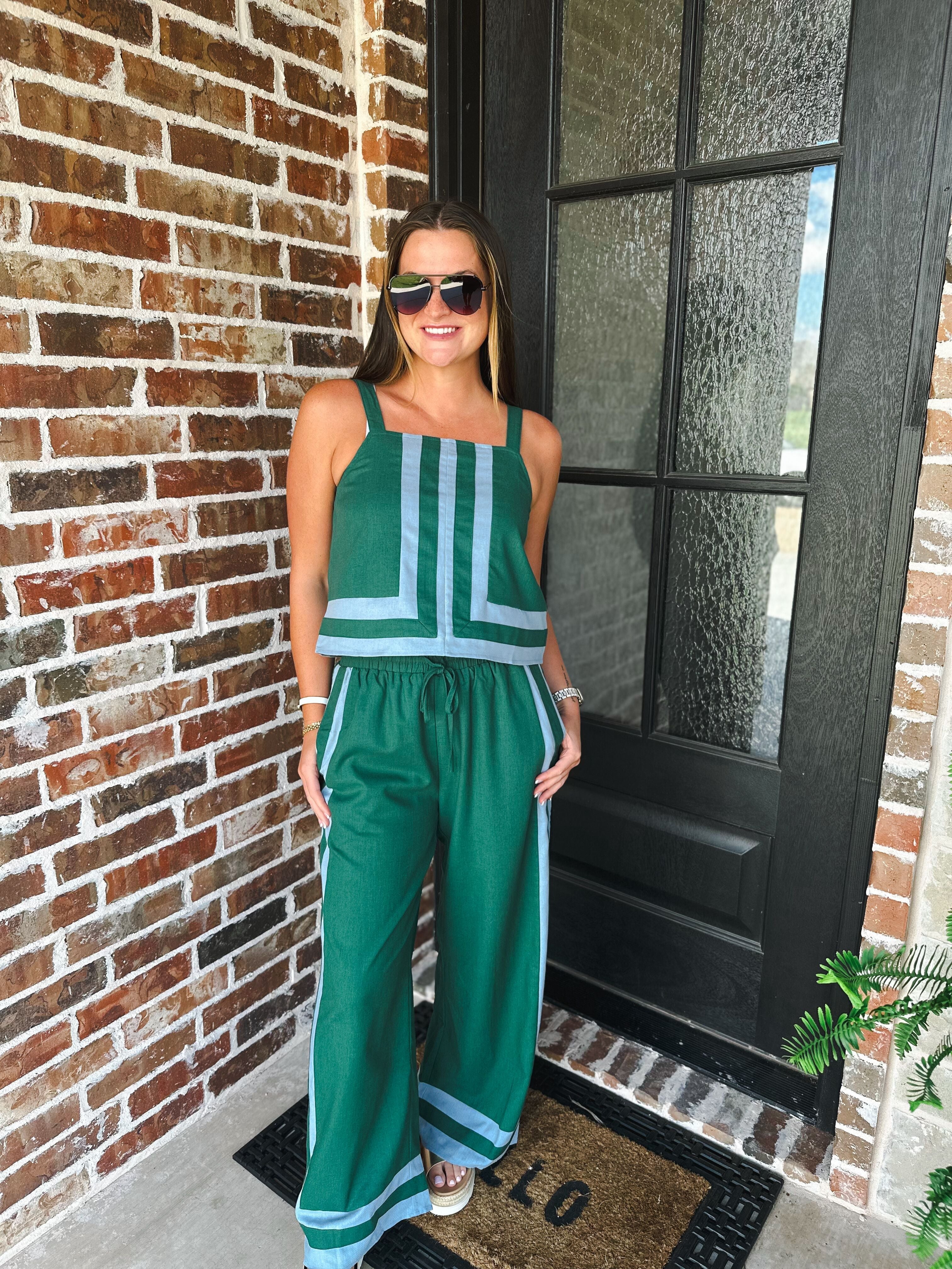 ELEVATED ESSENTIALS HUNTER GREEN SET BY ENTRO