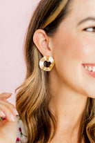 Elegant Eliza earrings, 30mm in diameter, crafted from surgical-grade stainless steel, perfect for everyday wear.