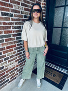 ENTRO OATMEAL KNIT SWEATER TOP - Tops