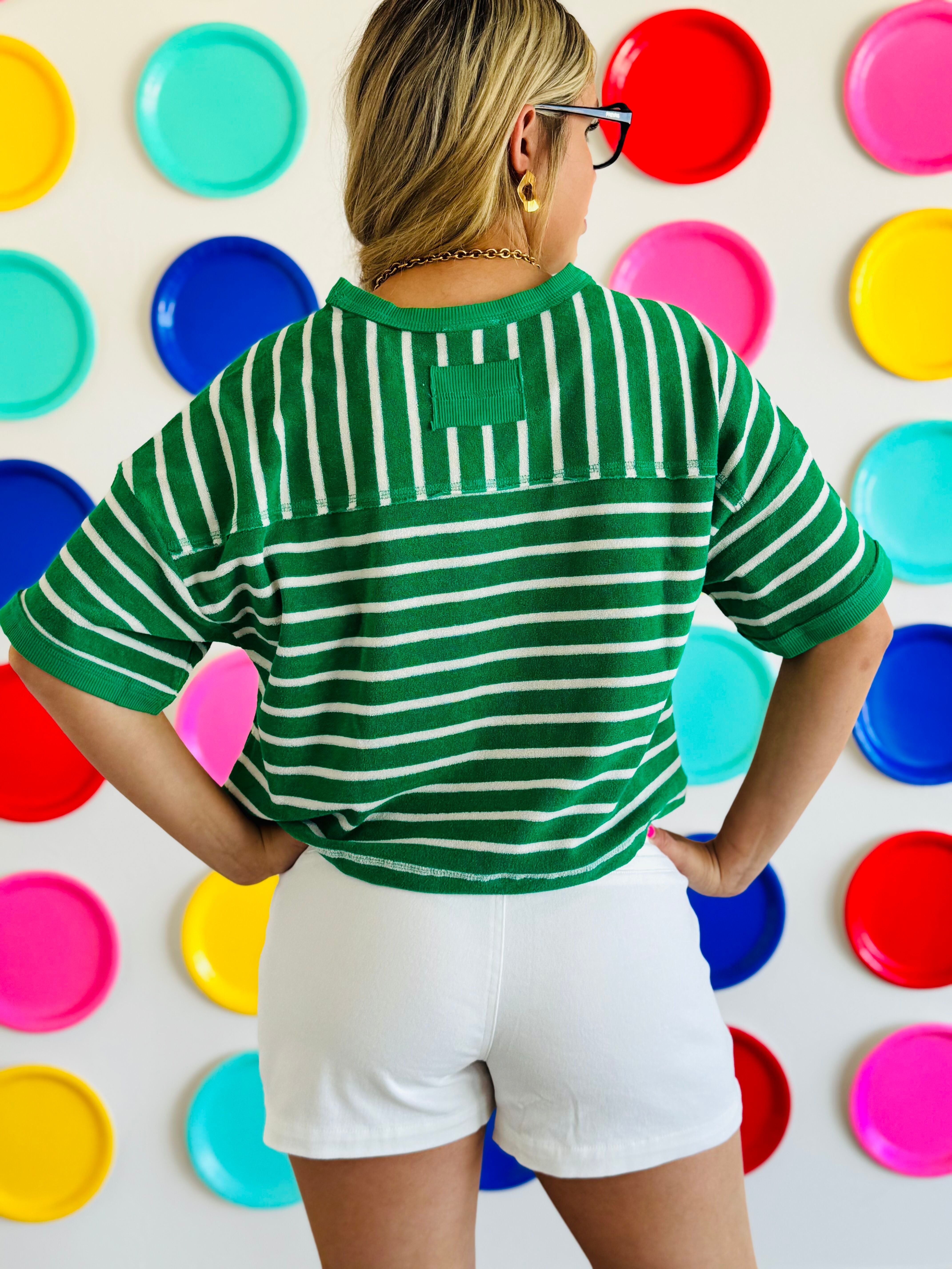 Casual summer styling with Entro White Woven Shorts paired with a trendy tank top, ideal for warm weather fashion.