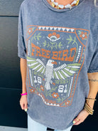 FREE BIRD MINERAL WASHED TEE - Tops