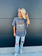 FREE BIRD MINERAL WASHED TEE - Tops