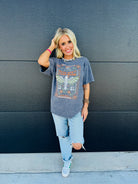 FREE BIRD MINERAL WASHED TEE - Tops