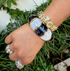GEMELLI SLIDER BRACELET- GOLD CUSTIMIZABLE CHARM BRACELET - Bracelet