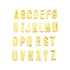 GOLD SLIDE ON SCARF INITIALS- 18K GOLD PLATED INDIVIDUAL