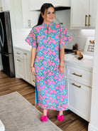 LEIGHTON PANSY MAXI DRESS BY BUDDY LOVE featuring a stunning floral pattern and a relaxed fit, perfect for any special occasion.