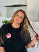 I’M A SOONER STRIPED GAME DAY BUTTON