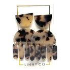 JULIA STATEMENT TORTOISE EARRINGS BY LINNY AND CO - BROWN TORTOIE - Earrings