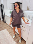 LALAMIA CHOCOLATE BASIC BIKE SHORTS - Bottoms