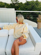LEMON LONG SLEEVE CREW NECK SWEATER - Tops