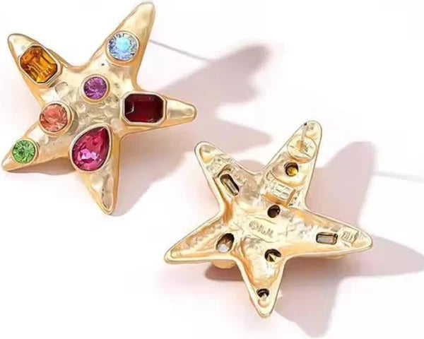 LINNY CO KARIS STARFISH STATEMENT EARRINGS - Earrings
