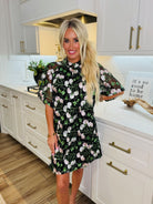 LULU SHORT SLEEVE MINI CAFATAN- VINE BY BUDDY LOVE - Dress