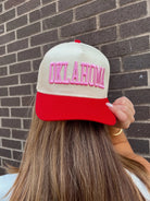 OKLAHOMA SHADE OF PINK VINTAGE TRUCKER HAT-BACK IN STOCK!