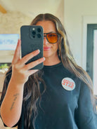 OKLAHOMA STATE GAME DAY BUTTON- ORANGE AND BLACK