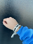 RUN THE DANG BALL EMBROIDERED BRACELET - Bracelet