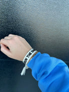 RUN THE DANG BALL EMBROIDERED BRACELET - Bracelet