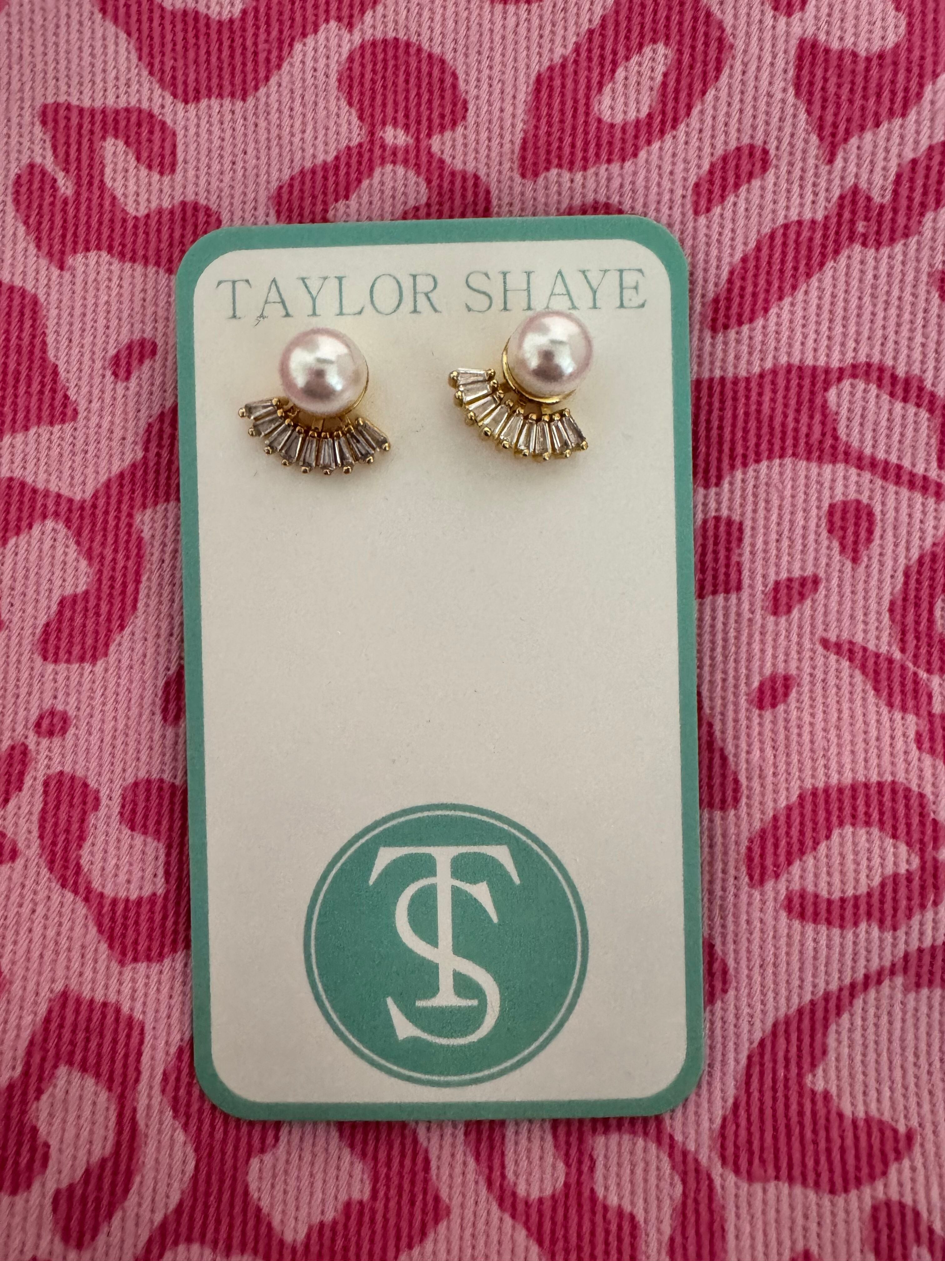 Elegant PALLOMA PEARL STUD EARRING by Taylor Shaye, perfect accessory for any occasion, featuring a dainty design that adds sophistication to any outfit.