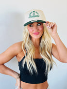 Back view of the TAKE ME OUT TO THE BALLGAME TRUCKER HAT, featuring Otto's superior fit and comfort.